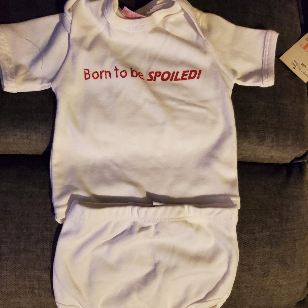 Baby girl 2 pc onesie set